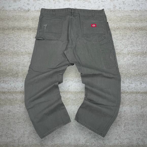 Dickies Other - Vintage 90s Dickies Carpenter Pants 40x30 Baggy Fit Moss Green Canvas Dungarees